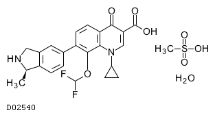 Garenoxacin Mesilate Hydrate